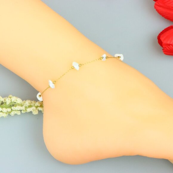 "Handmade Anklet – A Stylish Choice for Women, Thoughtful Gift Idea, EVCH1136 - Picture 7 of 9